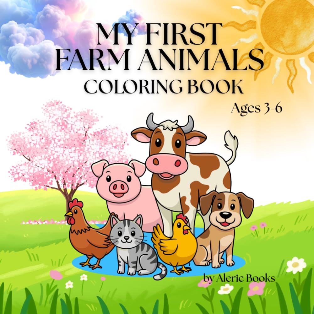 My First Farm Animals Coloring Book cover