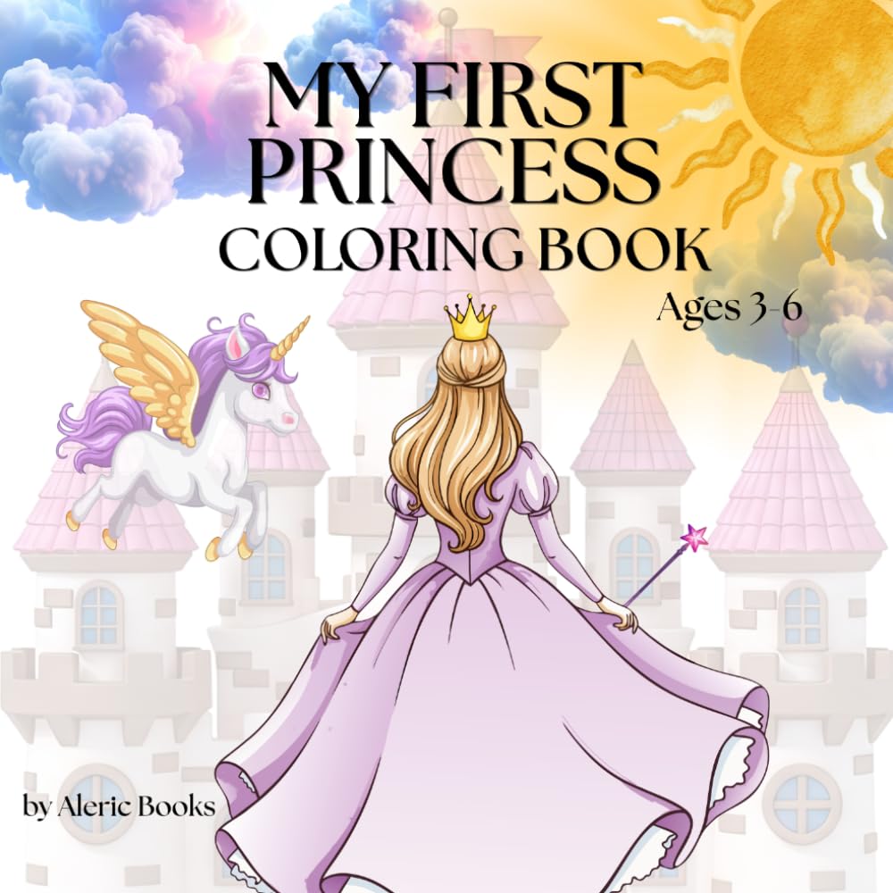 My First Princess Coloring Book cover