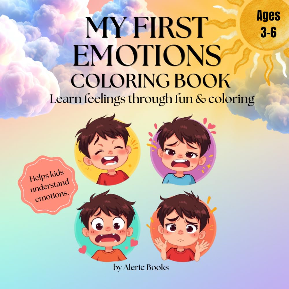 My First Emotions Coloring Book cover